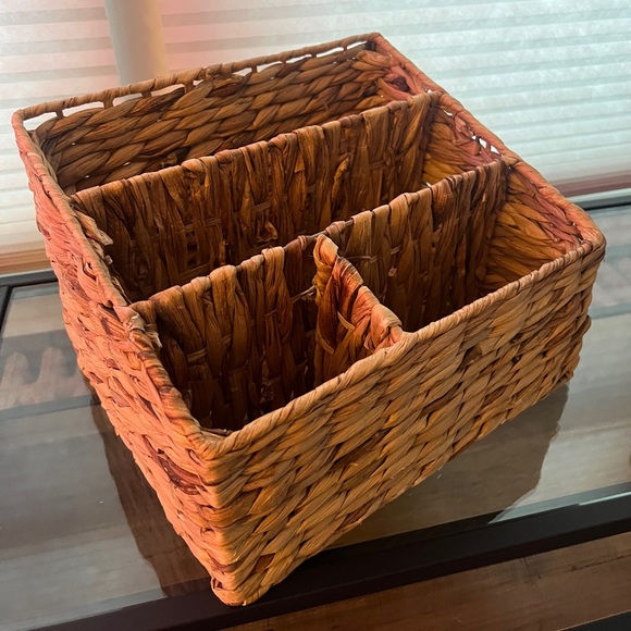 Wicker Desk File Organizer - Picture 4 of 5